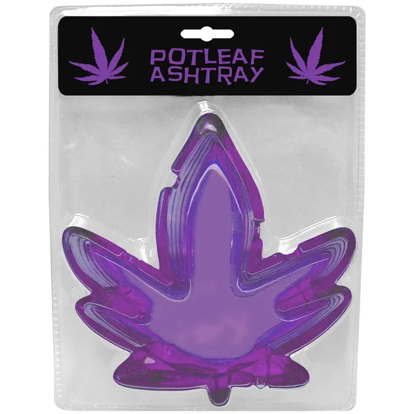 PURPLE POTLEAF ASHTRAY
