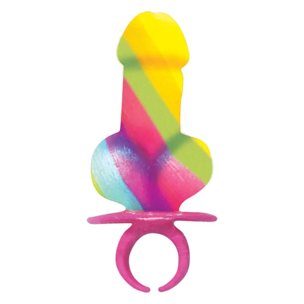 Rainbow Pecker Candy Finger Ring