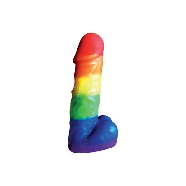 Rainbow Pecker Party Candle 7"