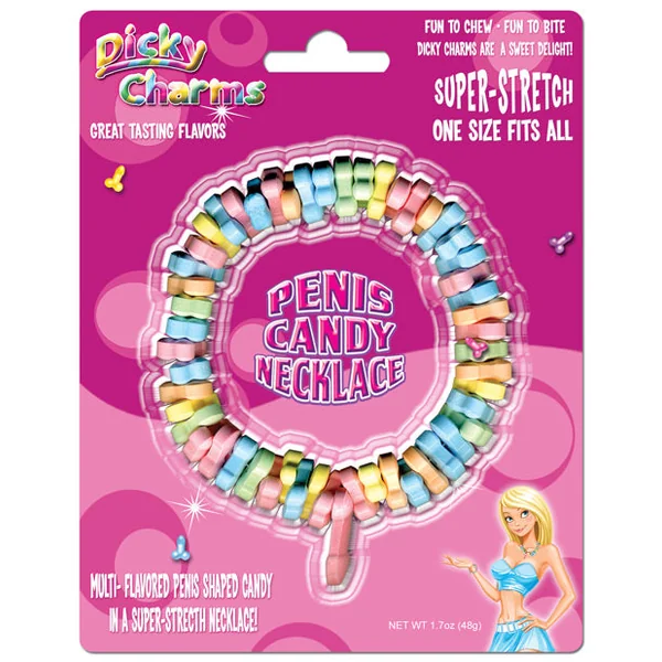 Rainbow Penis Candy Necklace