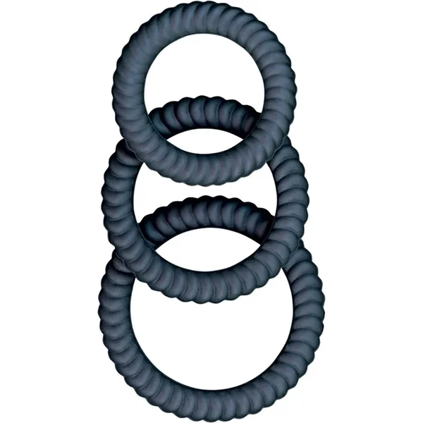 Ram Ultra Cocksweller Silicone Cock Rings – Black