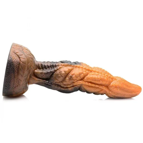 Ravager 8 Inch Silicone Rippled Dragon Dildo w/ Suction Cup