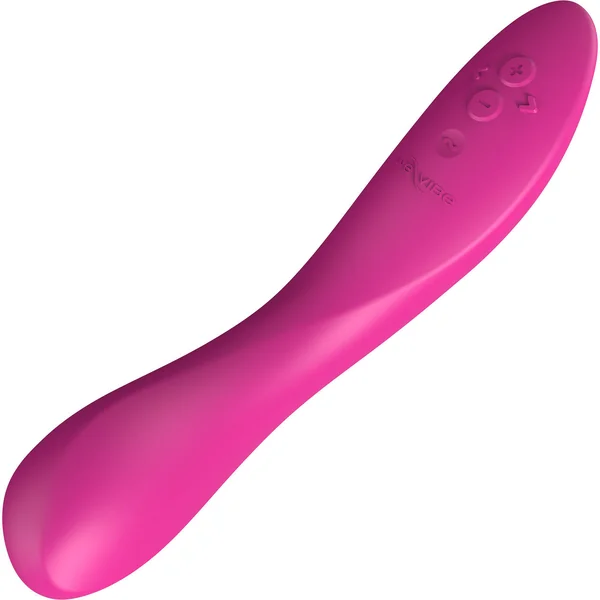 Rave 2 Twisted Pleasure By We-Vibe Silicone Rechargeable Adjustable G-Spot Vibrator - Bold Pink