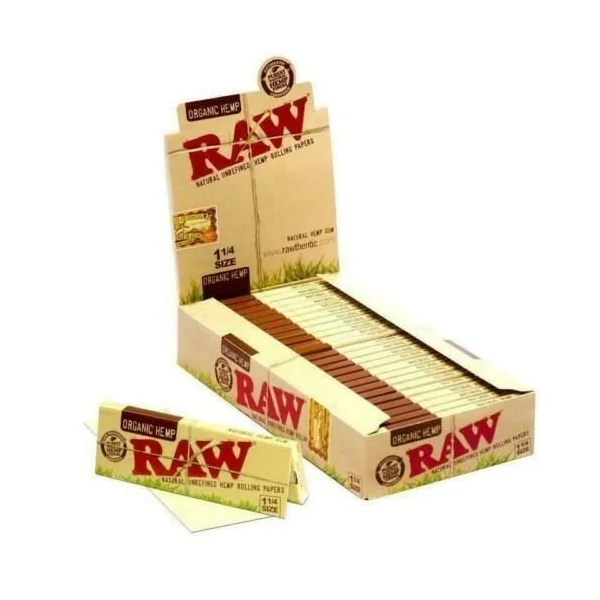 Raw Organic 1 1/14 Papers 24 Packs Per Box