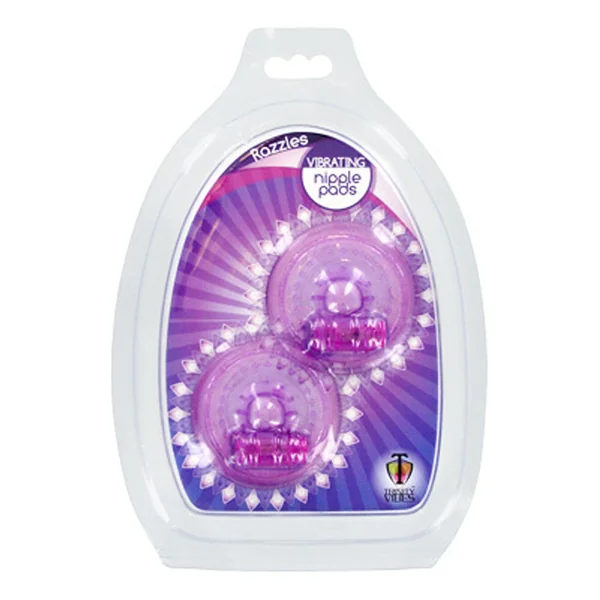 Razzles Vibrating Nipple Pads - Purple