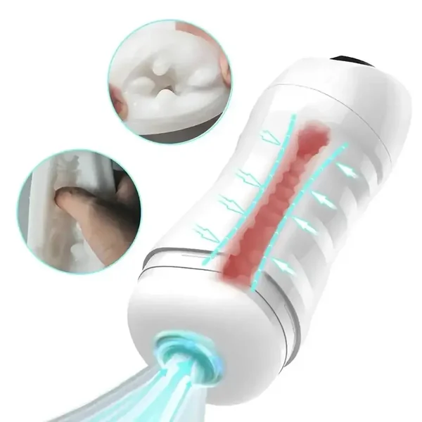 Real Automatic Sucking Male Masturbator Oral Sex Vaginal Machine