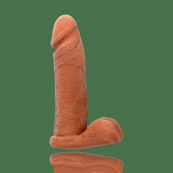 Realistic Cock - Ur3 - Brown - 8"