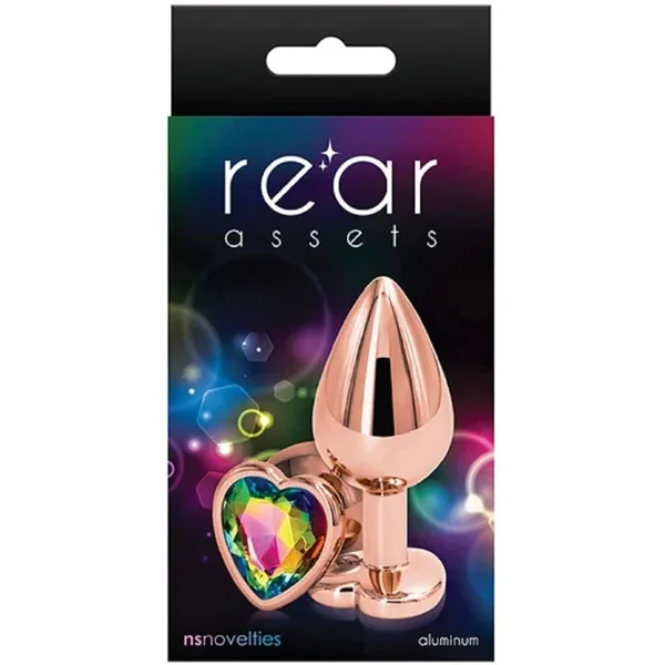 Rear Assets Rose Gold “Rainbow” Butt Plug -Small