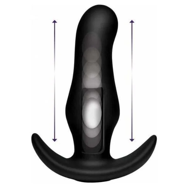Rechargeable Anal Vibrator - Thump It - Curved Thumping Anal Plug