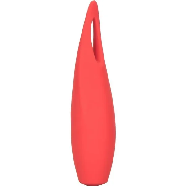 Red Hot Spark USB Rechargeable Silicone Mini Vibrator – Red