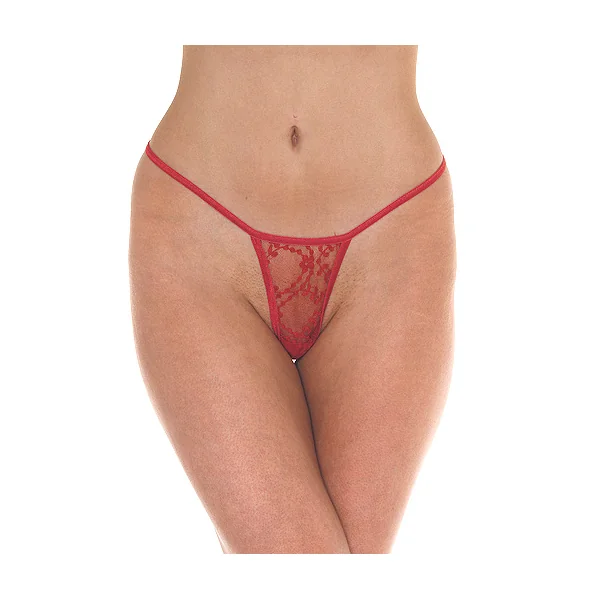 Red Mini Tanga Thong