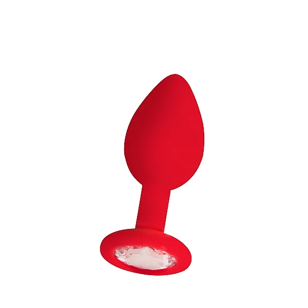 REGULAR DIAMOND BUTT PLUG RED