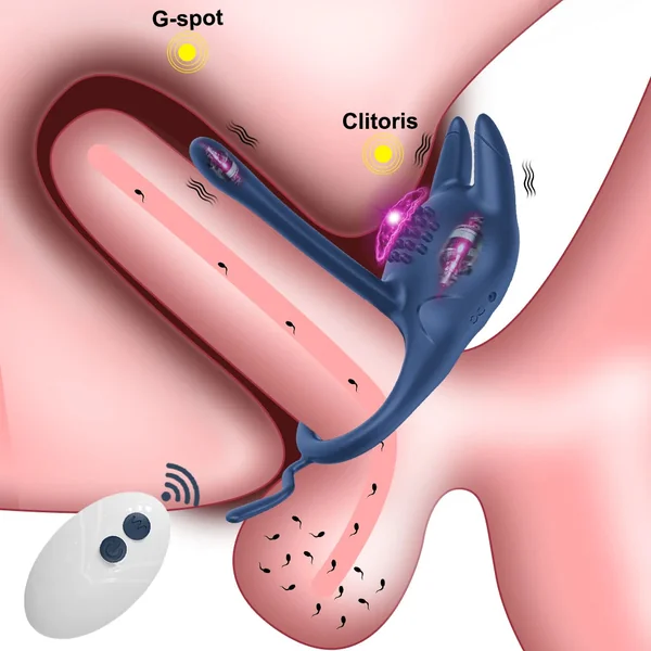 Remote Control Cock Ring with 10 Vibration Modes