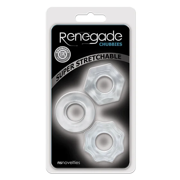 Renegade Chubbies Rings - Clear (3 Pack)