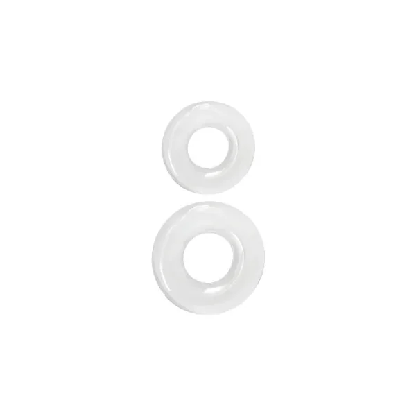 Renegade Double Stack Cock Rings 2-Pack, Clear