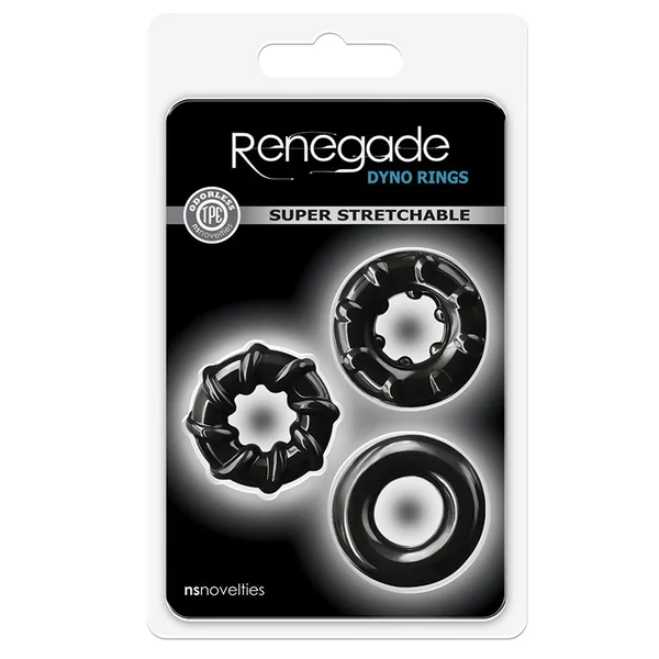 Renegade Dyno Rings - Black (3 Pack)