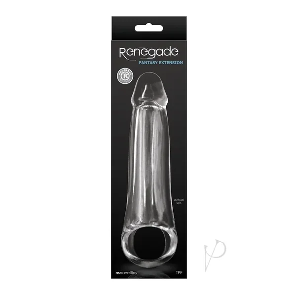 Renegade Fantasy Penis Extender Extension Medium Clear