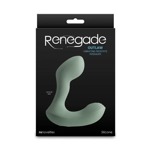 Renegade Outlaw Vibrating Prostate Massager - Sage