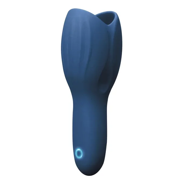 Renegade Rechargeable Silicone Head Unit Masturbator – Blue