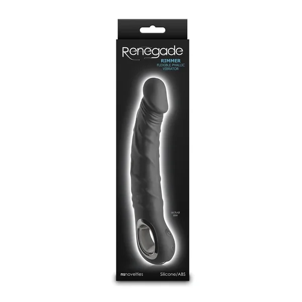 Renegade Rimmer Vibrating Dong w/Handle – Black