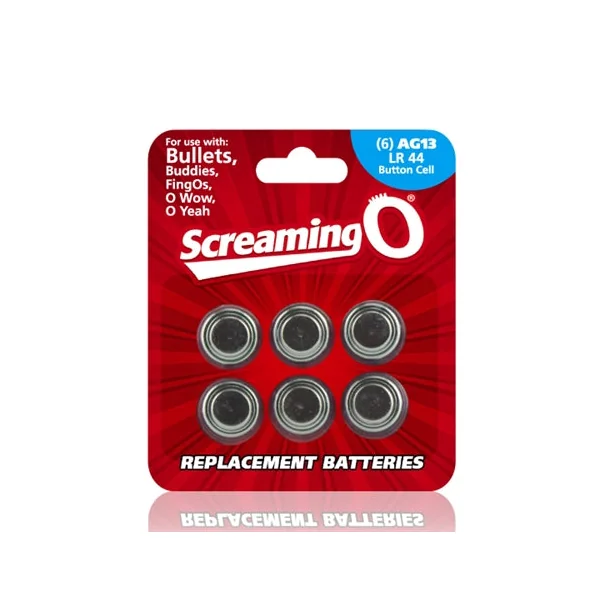 Replacement Batteries AG13 LR44 Button Cell 6 Count Each