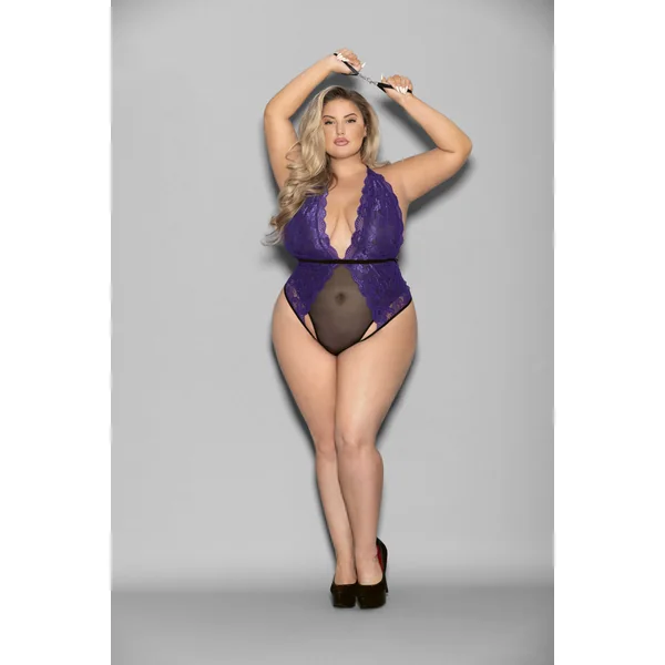 Restraint Teddy - Queen Size - Purple