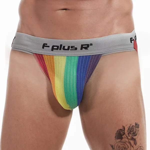 RFE – Jockstrap 2″ Grey Band – Rainbow