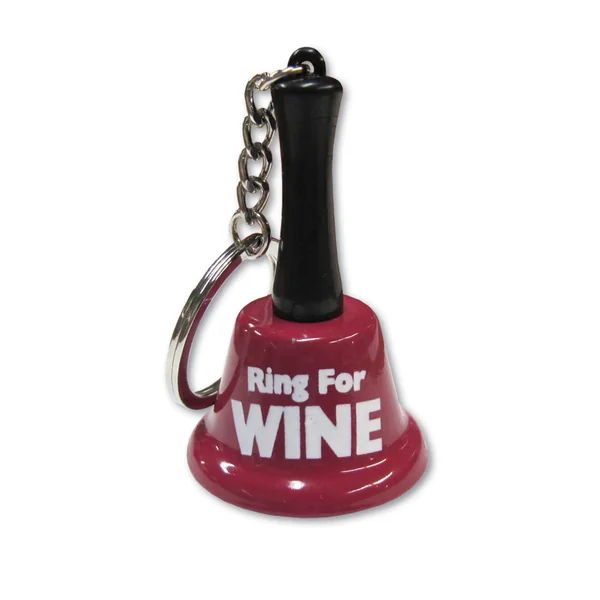 RING FOR WINE BELL KEYCHAIN