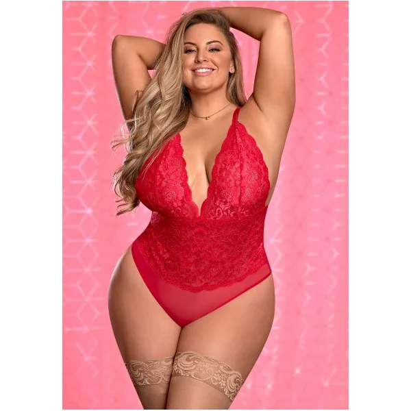 RISQUE BUSINESS TEDDY RED 2XL