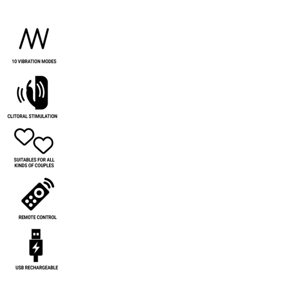 RITHUAL – KAMA CONTROL REMOTO PARA PAREJAS AZABACHE