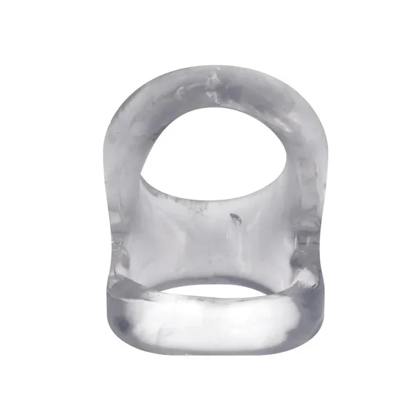 Rock Solid The Hoist Dual Cock Ring – Clear