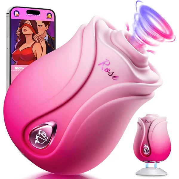 Rose Toy Nipple Clitoral Sucker Vibrators With APP Control