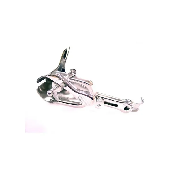 Rouge Metal Vaginal Speculum Silver