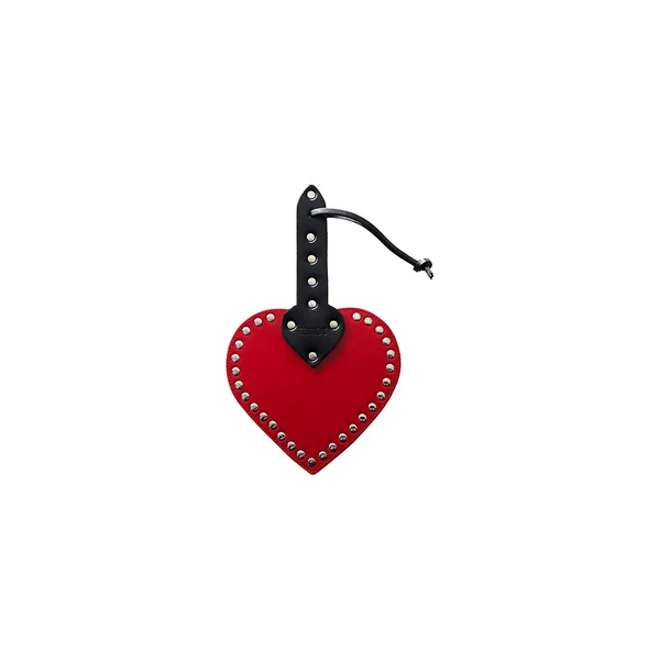 Rouge – Paddle Leather Heart – Black/Red