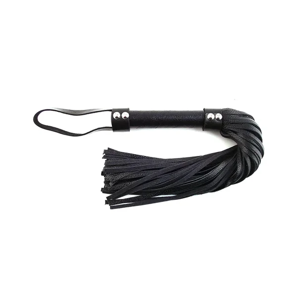 Rouge Short Leather Flogger – Black