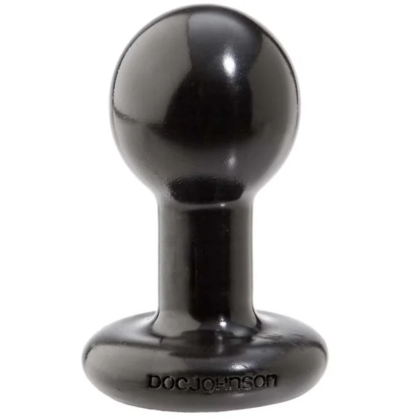 ROUND BUTT PLUG SMALL BLACK