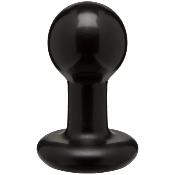 Round Butt Plug - Small - Black