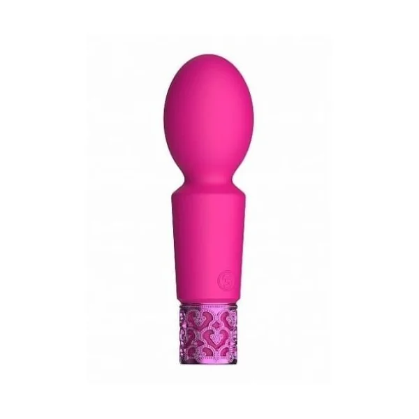 Royal Gems Brilliant Mini Wand 10 Speed Vibrator Pink