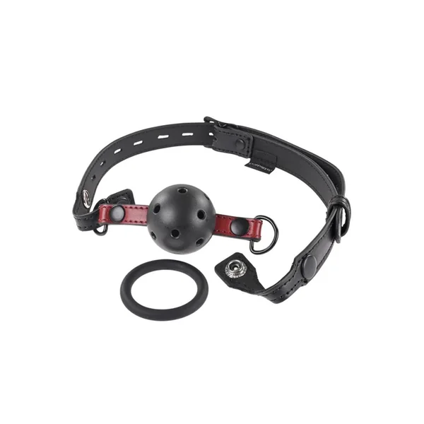 Saffron Interchangeable Gag - Black/red Black/red