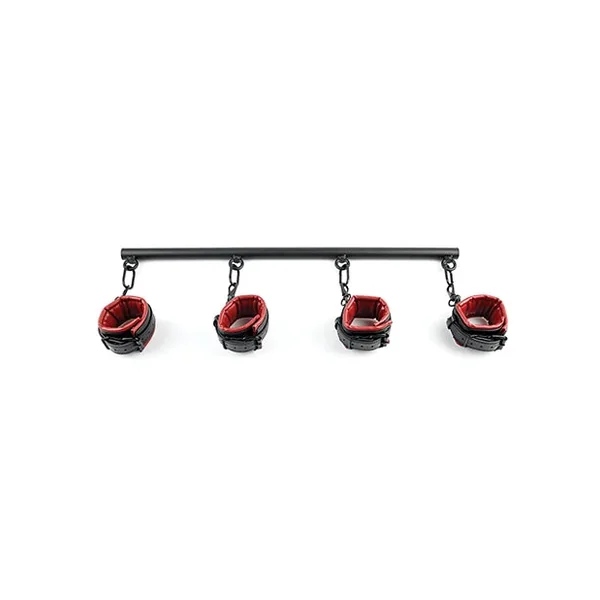 Saffron Spreader Bar & Cuff Set – Red/Black