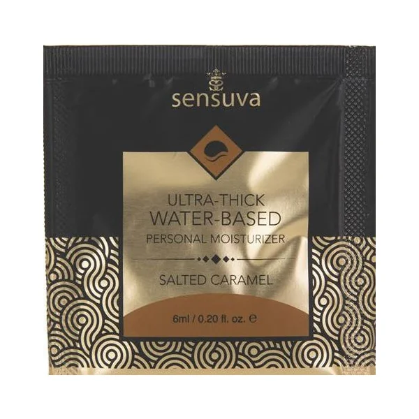 Salted Carmel Natural Flavored Water Based Lubricant by Sensuva