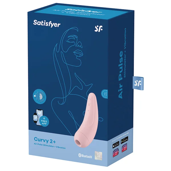 Satisfyer Curvy 2+ Connect App Air Pulse Stimulator + Vibration - Pink