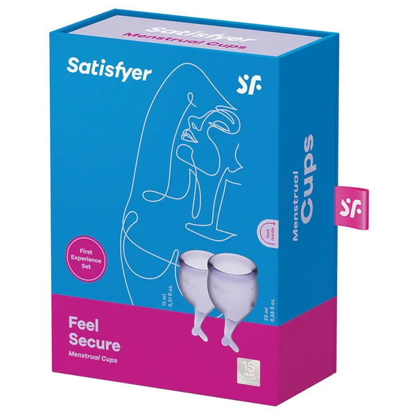 Satisfyer Feel Secure Menstrual Cups - Lilla