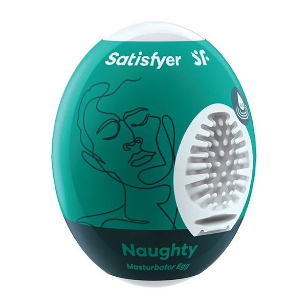 SATISFYER NAUGHTY MASTURBATOR EGG DARK GREEN (NET)