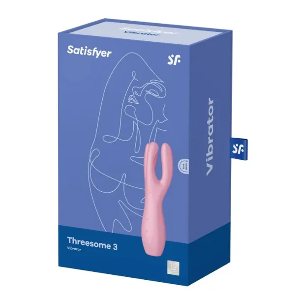 Satisfyer “Threesome” 3 Lay-On Vibrator -Pink