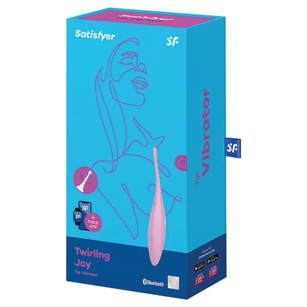 Satisfyer Twirling Joy Connect App Tip Vibrator - Pink
