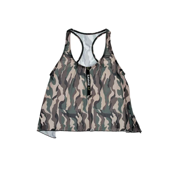 Savage Af Swing Top - Forest Camo - S-m