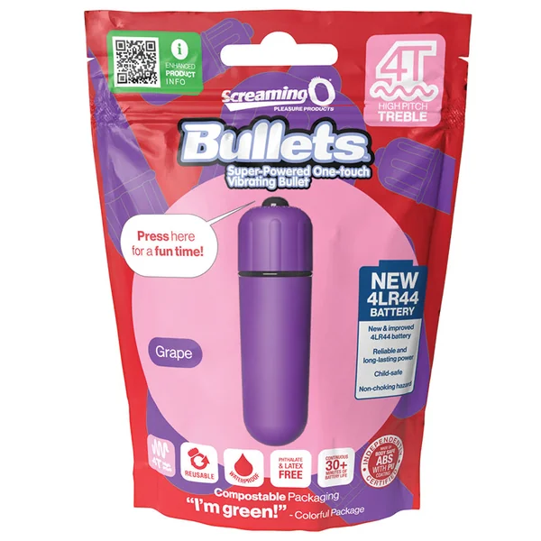 Screaming O 4T Tickle & Tease Bullet - Grape