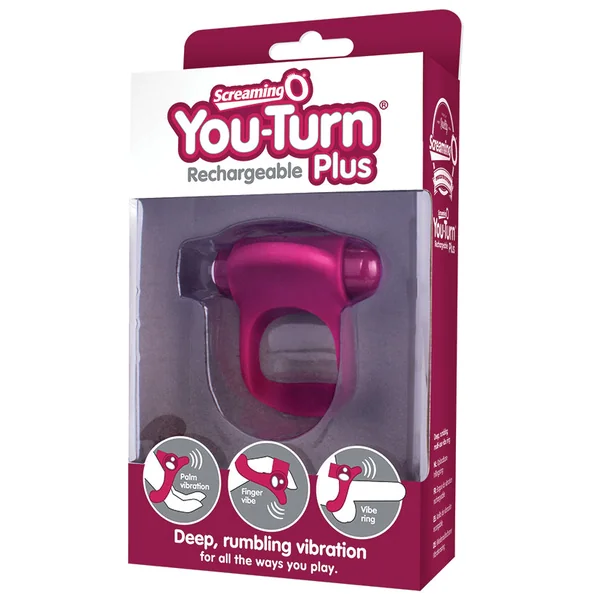 Screaming O Charged You-Turn Plus Ring Vibe - Merlot