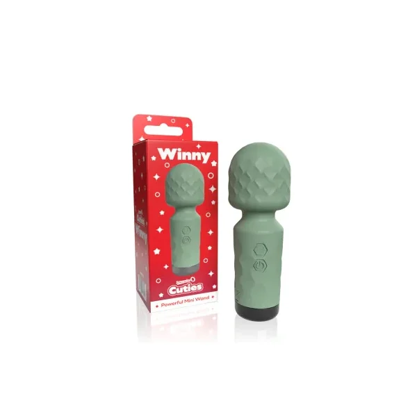 Screaming O Cuties Winny Vibrating Mini Wand, Sage Green